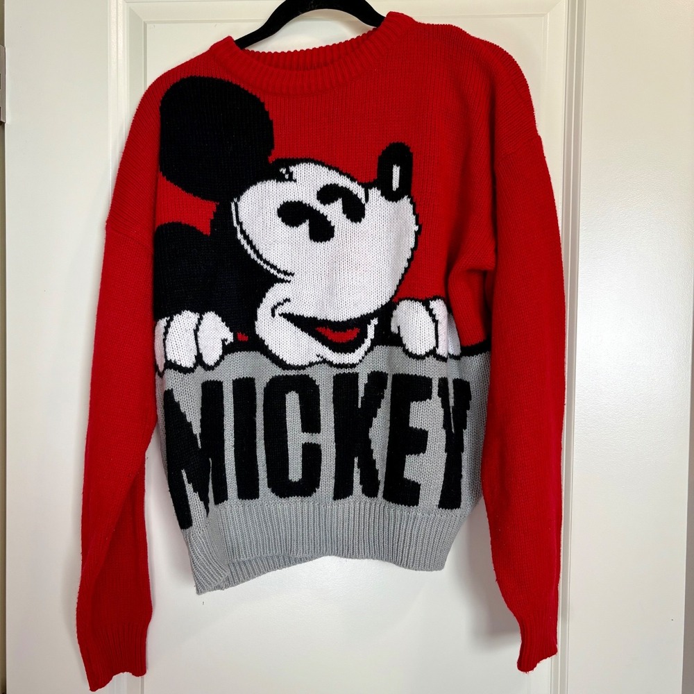 Vintage Mickey & Co by J.G. Hook Disney Mickey Knit‎ Sweater Women's Size Small